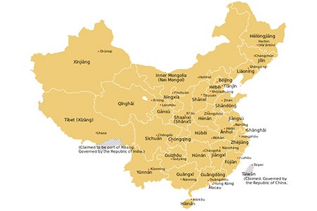 Map of China